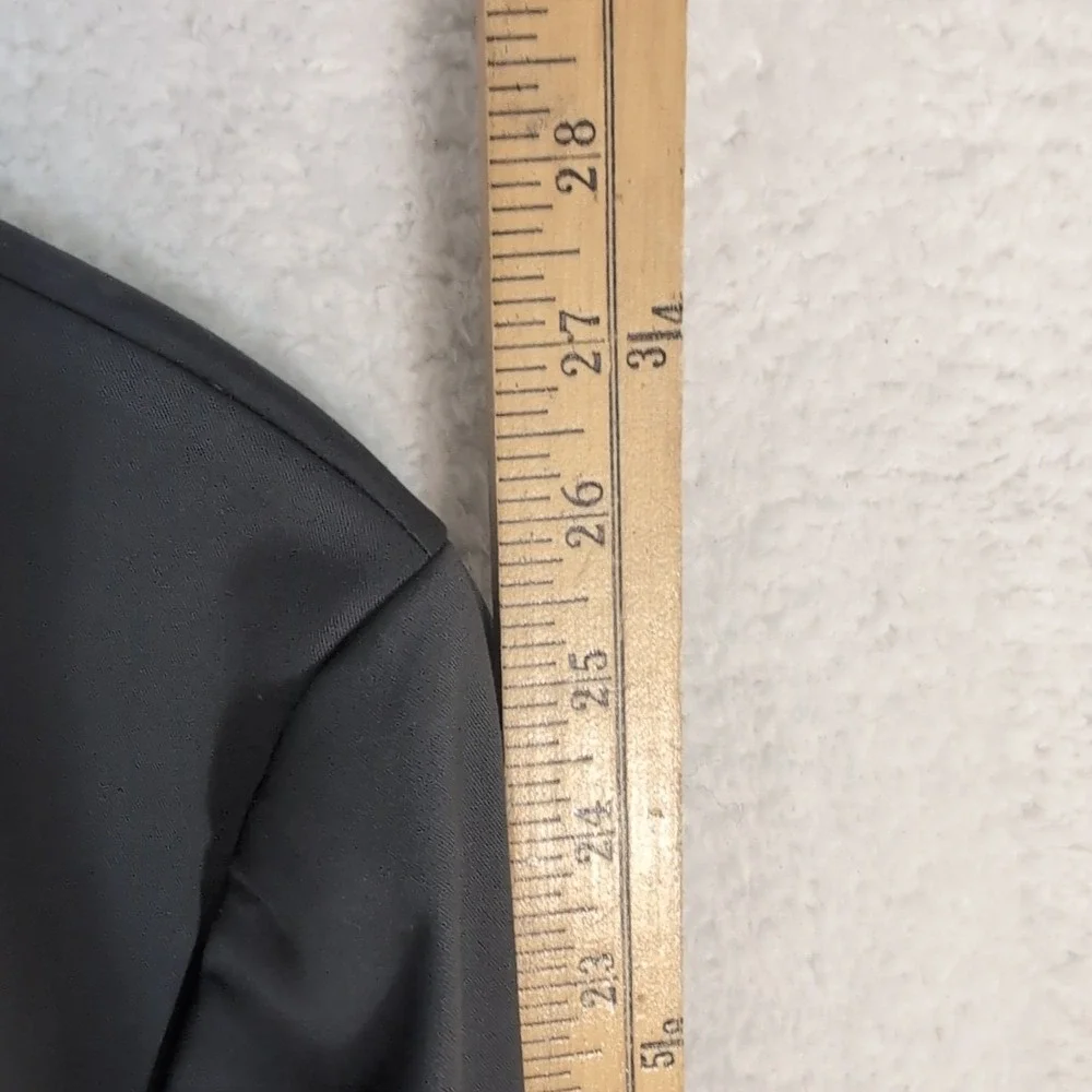 Banana Republic‎ Solid Dark Gray Performance Stretch Blend Blazer 42L Tailored